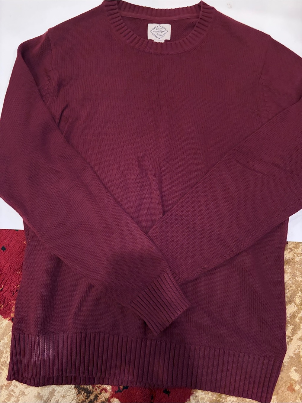 St. John's Bay Men's Crewneck Sweater - Burgundy